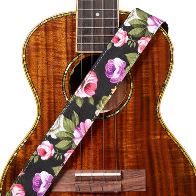 AMUMU Denim Peony Ukulele Strap -U-DN05P